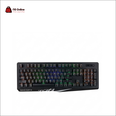 Mad Catz S.T.R.I.K.E. 4 Mechanical Gaming Keyboard | Full-Sized Wired Gaming Keyboard with Cherry MX Mechanical Switches, Chameleon RGB Backlighting & Double-Shot Injection Keycaps