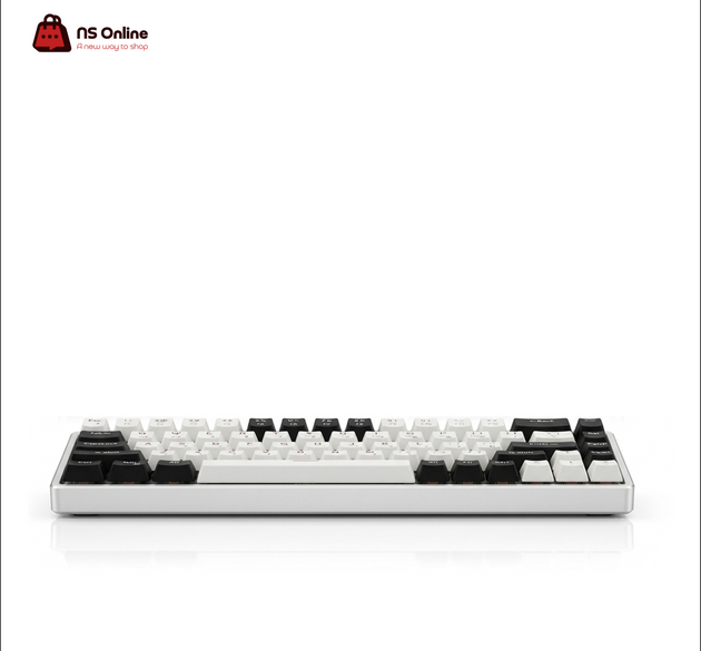 MageGee Sky68 Compact Mechanical Gaming Keyboard | 65% Layout 68-Key Hot-Swappable Keyboard | Black & White Two-Tone Keycaps with Premium Linear Switches & Detachable Type-C Wired Cable