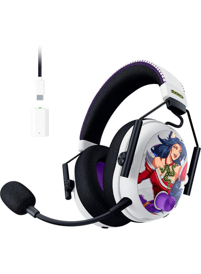 Razer BlackShark V3 Pro Wireless ANC Esports Headset for Xbox: Full Band Mic, 50mm Driver, 2.4 GHz, Bluetooth, USB, 3.5mm, Works with PC, Mac, PS5, Nintendo Switch, Long Battery Life - 2XKO Edition