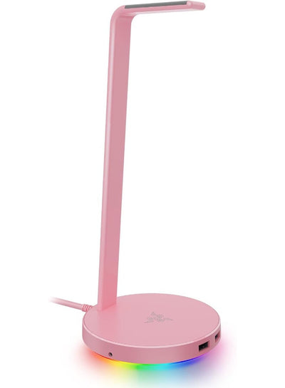 Razer Base Station V2 Chroma Headset Stand With USB Hub - Quartz - Pink
