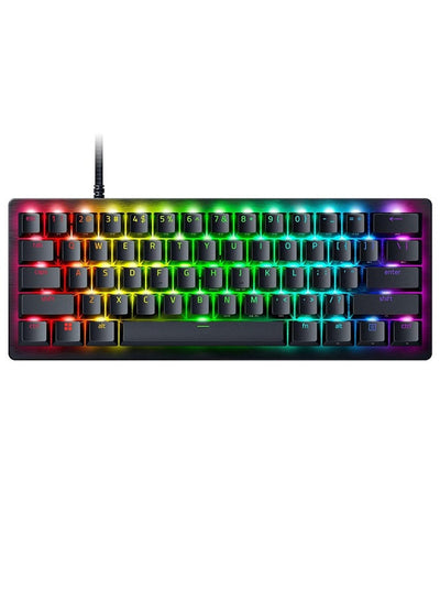 Razer Huntsman V3 Pro Mini 60% Gaming Keyboard, Analog Optical Switches w/Rapid Trigger & Adjustable Actuation, Onboard Adjustments, Dual-Purpose Mod Keys, Doubleshot PBT Keycaps - Black