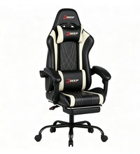 DEEP Furniture Massage Gaming Chair - White