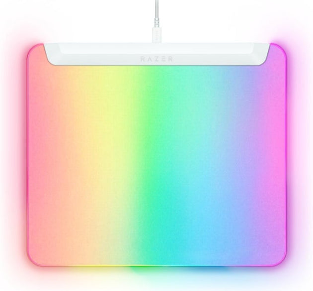 Razer Firefly V2 Pro Fully Illuminated RGB Gaming Mouse Mat - White