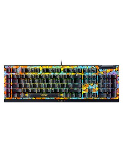 Razer BlackWidow V4 X Mechanical Gaming Keyboard: Green Switches Tactile & Clicky - 6 Macro Keys - Chroma RGB - Doubleshot ABS Keycaps - Sound Dampening & Stabilizers - Pokémon Edition