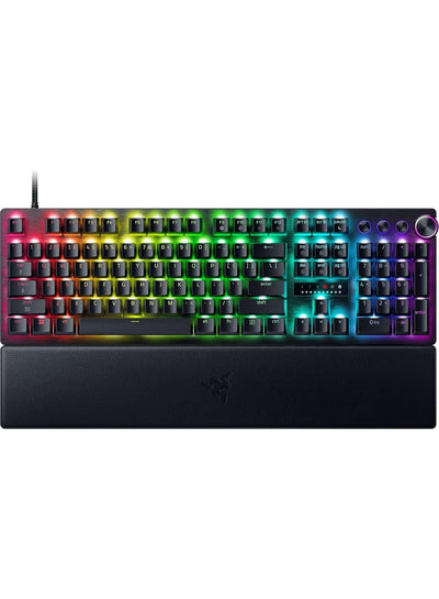 Razer Huntsman V3 Pro 8KHz Analog Optical Esports Keyboard: Analog Optical Switches Gen 2, 8000 Hz Polling, Snap Tap, Rapid Trigger, Adjustable Actuation, Media Controls, PBT Keycaps - Black