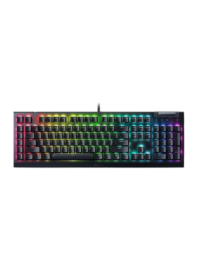 Razer BlackWidow V4 X - Mechanical Gaming Keyboard: Green Switches Tactile & Clicky - 6 Dedicated Macro Keys - Chroma RGB - Doubleshot ABS Keycaps - Media Controls - Sound Dampening & Stabilizers - Black