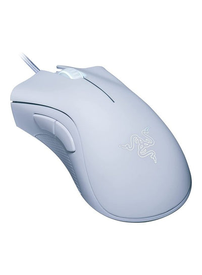 Razer DeathAdder Essential Wired Gaming Mouse – Ergonomic Right-Handed Design, 6400 DPI Optical Sensor, 5 Programmable Hyperesponse Buttons, Mechanical Switches (Up to 10 Million Clicks), RGB Lighting, USB, 96g, White