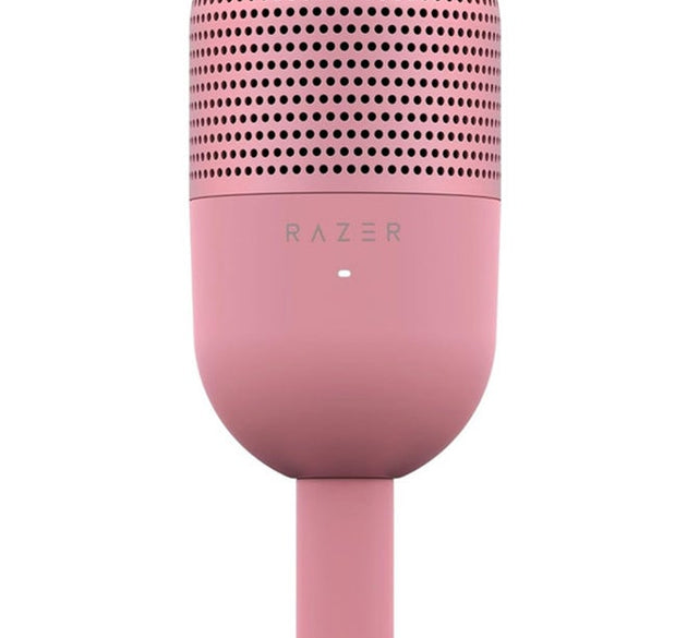 Razer Seiren V3 Mini USB Microphone, Condenser Mic, Supercardioid Pickup Pattern, Tap-to-Mute Sensor with LED Indicator, Shock Absorber, Ultra Compact, PC, Discord, OBS Studio, XSplit - Quartz