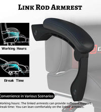 DEEP Furniture Massage Gaming Chair - linkage armrest