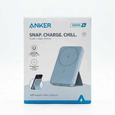 Anker 622 Magnetic Battery (MagGo) – "Snap. Charge. Chill." Wireless Power Bank with Built-in Foldable Kickstand (Series 6)