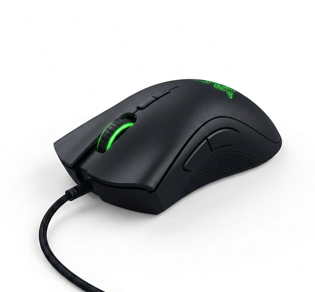 Razer DeathAdder Elite Ergonomic Wired Gaming Mouse | 16,000 DPI 5G Optical Sensor, Razer Chroma RGB Lighting & Mechanical Mouse Switches (Classic Black)