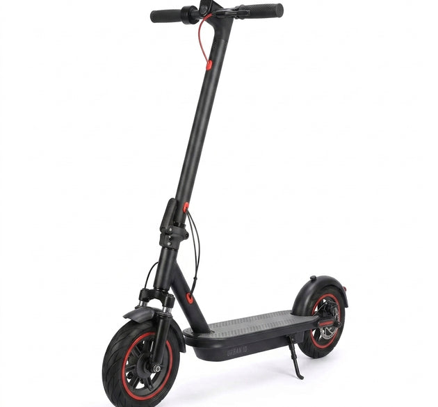 Alpha Foldable Electric Scooter (Model 104132) | 350W Electric Motor, Up to 25 km/h Max Speed, 25–35 km Extended Range, 120 kg Load Capacity, Dedicated Smart App Control, Dual LED Headlight & Taillight (Matte Black)