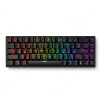 Deadskull MK005PRO Compact 68-Key Mechanical Gaming Keyboard | Wired USB 60% Form Factor, RGB Chroma Backlighting, Anti-Ghosting N-Key Rollover, 50M Keystroke Lifespan | For PC, Mac & Console Gaming
