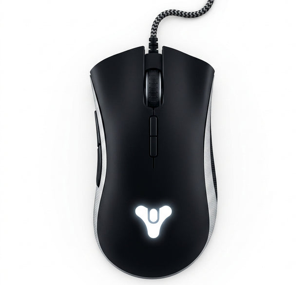Razer DeathAdder Essential / Advanced Ergonomic Wired Gaming Mouse | 6,400 DPI Optical Sensor, 5 Programmable Buttons & Green LED Backlighting (Classic Black)