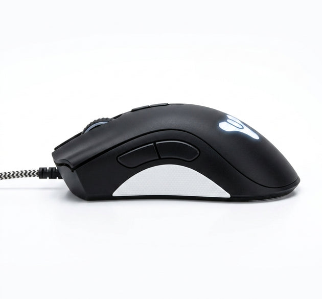 Razer DeathAdder Essential / Advanced Ergonomic Wired Gaming Mouse | 6,400 DPI Optical Sensor, 5 Programmable Buttons & Green LED Backlighting (Classic Black)