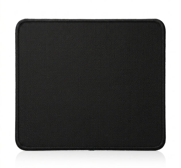 One2 Ultimate-BOX X-3 Thick Plain Mouse Pad – Premium Natural Rubber Anti-Slip Base with Stitched Edges for Gaming & Office (Black)