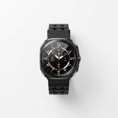 PAWA Aspire 1.52" Smartwatch | Dynamic Island Feature, Bluetooth Calling, Wireless Fast Charging & Zinc Alloy Body (Model PW-STWFTB10-BK)