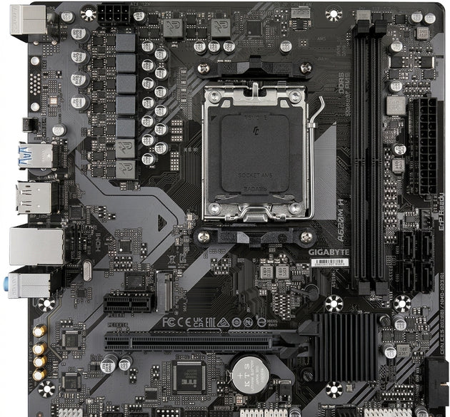 Gigabyte A620M H AMD AM5 Micro-ATX Motherboard | PCIe 4.0 M.2, DDR5 Memory Support, GbE LAN & DisplayPort/HDMI (Black)