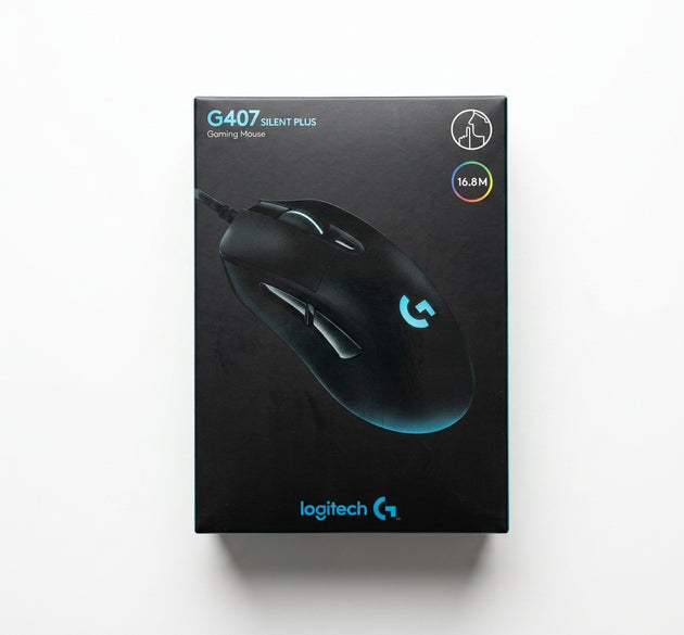 Logitech G407 High-Performance Gaming Mouse | High-Precision Optical Sensor, LIGHTSYNC RGB, Ergonomic Design & Programmable Buttons (Black)