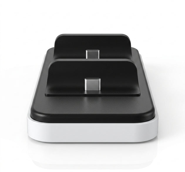 Deadskull Dual Controller Fast Charging Dock for PS5 & PS5 Slim (Model: DS-463) | DualSense & DualSense Edge Charger Station, Dual LED Indicator Lights, Drop-In Click Design & Smart Safety Protection