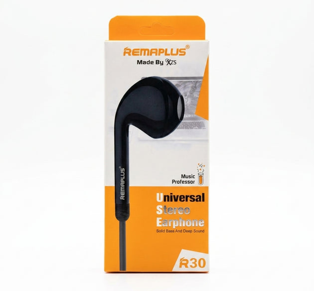 REMAPLUS R30 Universal Stereo Earphones (R3) | Deep Bass Wired Headset | 3.5mm Gaming & Music Earbuds for Mobile, PC, PS5 & PlayStation 5