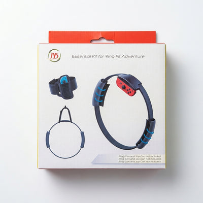 JYS Essential Accessory Kit for Nintendo Switch (NSW) Ring Fit Adventure – Replacement Leg Strap, Grips & Storage Hook (Optimize Your Gaming Room Setup for NSW, PS5 & PlayStation 5)