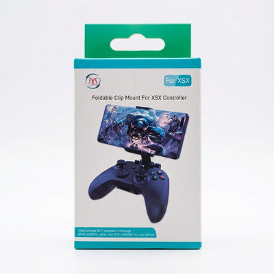 JYS Foldable Smart Phone Clip Mount for Xbox Series X (XSX) Controller – Mobile Gaming Stand Bracket (Compatible with iOS/Android) – Enhance Your PS5, PlayStation 5, and Nintendo Switch (NSW), Xbox Accessory Collection