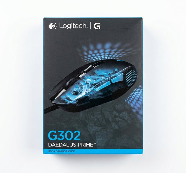 Logitech G302 Daedalus Prime MOBA Gaming Mouse | Delta Zero Optical Sensor, Metal Spring Button Tensioning, 6 Programmable Buttons & Blue LED Backlighting (Black)
