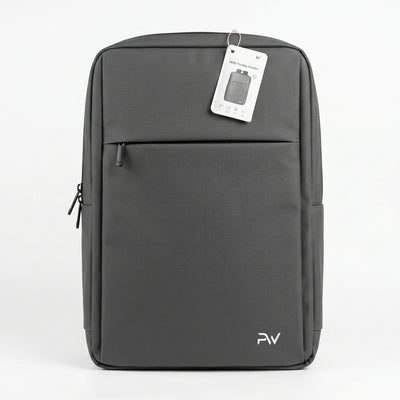 PAWA 17" Laptop Backpack with Integrated Trolley Holder | Water-Resistant Anti-Splash Fabric, Padded Laptop Compartment & Ergonomic Straps (Grey)