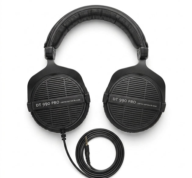 Beyerdynamic DT 990 PRO Studio Headphones (250 Ohm) | Open-Back Over-Ear Reference Monitor for Mixing, Mastering & Gaming | Wide Soundstage, Detailed Highs, Soft Velour Earpads & 3.5mm/6.35mm Jack