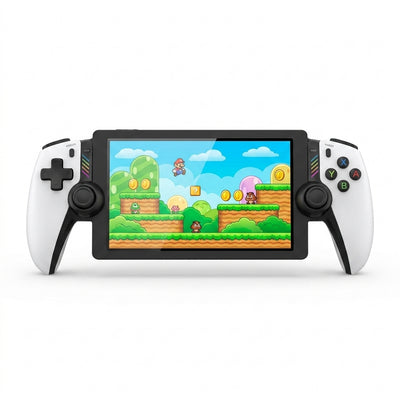 M28 Retro Handheld Game Console | 7.1" HD Large Screen Emulator | 20,000+ Classic Games | Supports PS2, PS1, PSP & SEGA (White/Black)