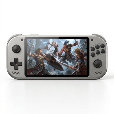 M17 Retro Handheld Game Console (64GB) | 19,000+ Classic Games Emulator with 4.3" Screen & 2GB RAM | Portable Arcade for PS2, PSP & N64 (Silver)