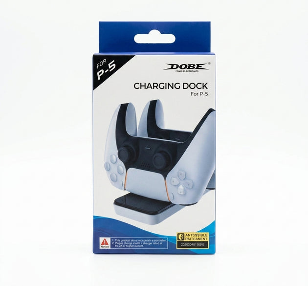 DOBE Dual USB Fast Charging Dock Station for PS5 DualSense