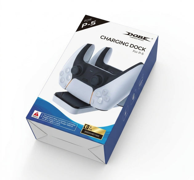 DOBE Dual USB Fast Charging Dock Station for PS5 DualSense