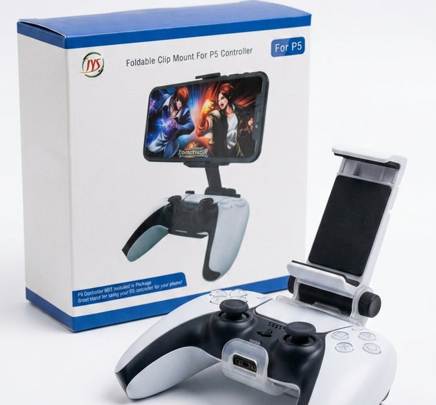 Smartphone Mount Clip for PS5 DualSense Controller