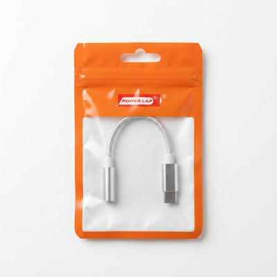 محول صوتي POWER LAP من النوع C إلى 3.5 ملم | دونجل مقبس سماعة رأس ومحول AUX فاخر من USB-C للهواتف المحمولة والكمبيوتر الشخصي وPS5 وبلاي ستيشن 5 (POWERLAP-45)