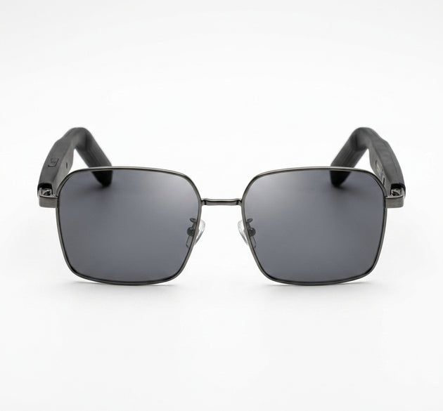PAWA Monte Smart Audio Glasses | Bluetooth 5.4, Hi-Fi Open-Ear Audio, Touch Controls, IPX4 Water Resistance & Type-C Charging (Black)