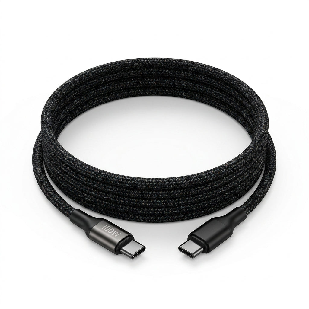 REMAX Jany Series 100W Type-C to Type-C Cable (RC-172) – 1M High-Density Braided Fast Charging & Data Sync Cord