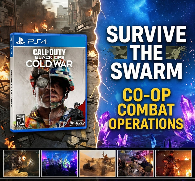 Call of Duty: Black Ops Cold War - PlayStation 4 Game (Disc Edition) | Mind-Bending 1980s Single-Player Campaign, Iconic Round-Based Zombies & Tactical Online Multiplayer | PS4 Pro Enhanced, FPS Action Shooter, Cross-Play Support