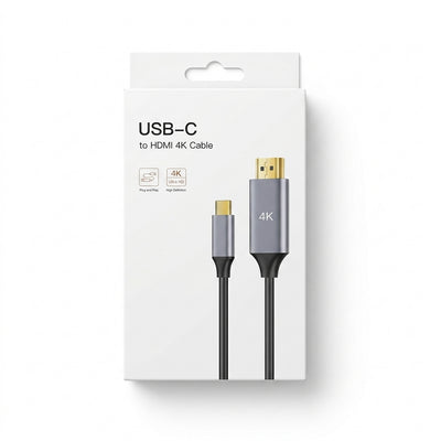 USB-C to HDMI 4K Cable (1.8M) – Ultra HD Video Converter Cord Compatible with PC, Laptops, PS5, PlayStation 5, and Nintendo Switch (NSW) Dock