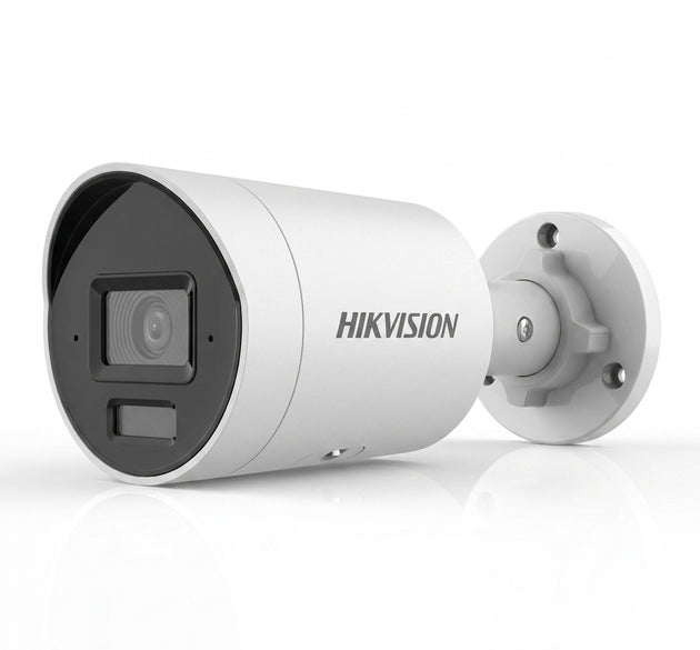 Hikvision DS-2CD2083G2-LI2U 8MP AcuSense Smart Hybrid Light Outdoor Bullet Camera | 4K Ultra HD, 2.8mm Lens, Human & Vehicle Detection, Dual-Microphone Audio, Up to 40m Night Vision, 120dB WDR, IP67 Weatherproof