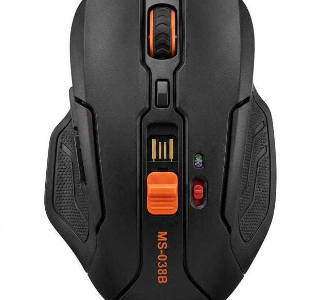 ماوس أوبتيكال لاسلكي مريح Power Lap MS-38B | ماوس مكتب لاسلكي