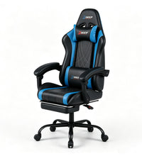 DEEP Furniture Massage Gaming Chair - Blue
