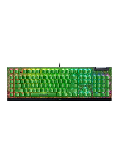 Razer BlackWidow V4 X Mechanical Gaming Keyboard: Green Switches Tactile & Clicky - 6 Macro Keys - Chroma RGB - Doubleshot ABS Keycaps - Sound Dampening & Stabilizers - Minecraft Edition