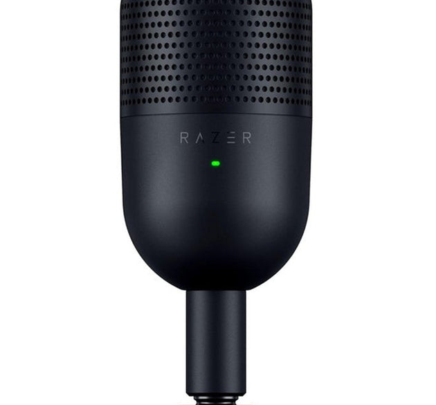 Razer Seiren V3 Mini USB Microphone, Condenser Mic, Supercardioid Pickup Pattern, Tap-to-Mute Sensor with LED Indicator, Shock Absorber, Ultra Compact, PC, Discord, OBS Studio, XSplit - Black