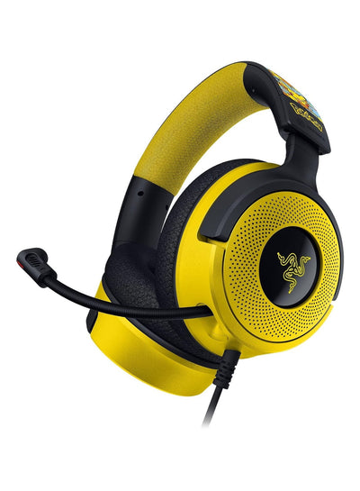 Razer Kraken V4 X Wired Gaming Headset: 40 mm Drivers - Cardioid Mic - Memory Foam Cushions - Chroma RGB Lighting - Type C & Type A Cable - for PC, Mac, PS5, Nintendo Switch - Pokémon Edition