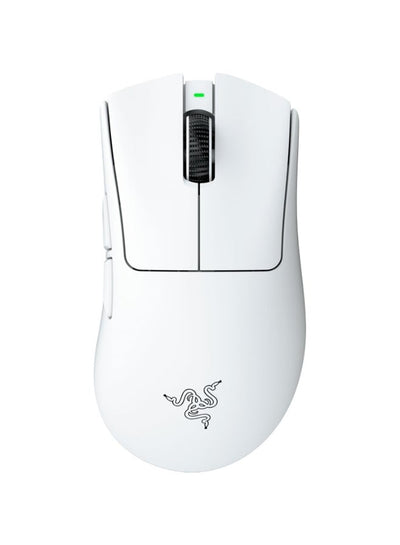 Razer DeathAdder V4 Pro 57g Ultra-lightweight Wireless Ergonomic Esports Mouse: HyperSpeed Wireless Gen-2, Focus Pro 45K Optical Sensor Gen-2, 6 Programmable Buttons, Optical Switches Gen-4 - White