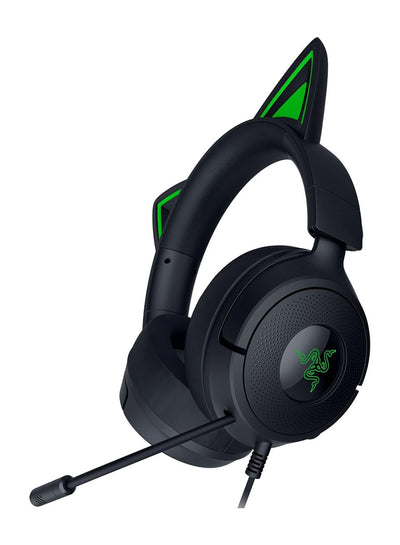 Razer Kraken Kitty V3 X - Wired Kitty Headset for Gaming - Iconic Kitty Ears - 270 g Light - HyperClear Cardioid Microphone - TriForce 40 mm Driver - 3.5 mm Jack Plug - Black
