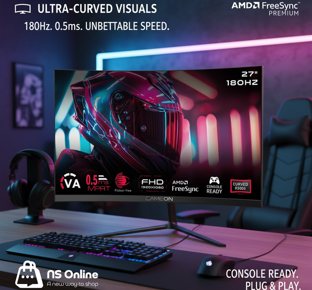 Monitor gameon 27inch carve 180hz
