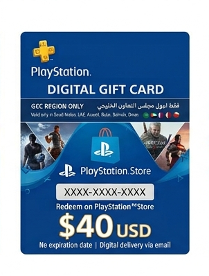 PlayStation Store Gift Card $40 – Digital Code | Instant Delivery via WhatsApp & Email | PSN Wallet Top-Up (GCC)